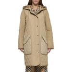 Куртка с капюшоном стеганая Diamond Burberry, верблюжий цвет - фото 4