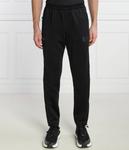 Штаны спортивные Ea7 Regular Fit с зеленым логотипом, черный - фото