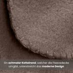 Флисовое одеяло wometo basic Polar-Fleece, коричневый - фото 5