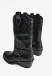Ботинки Bershka Cowboy/Biker boots, Black - фото 4