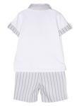 Комплект из полосатой рубашки и шортов Patachou, белый - фото 2