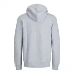 Толстовка Jack & Jones с капюшоном "STAR BASIC SWEAT ZIP HOOD", серый - фото 7