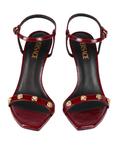 Сандалии Versace, бордовый - фото 4