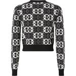 Свитер с геометрическим принтом PINKO, черный - фото 2