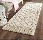 Ковер-дорожка SAFAVIEH, 69 x 366 см, Casablanca Collection, Ivory & Green, ручной работы марокканский бохо из новозеландской шерсти, идеально для помещений с высокой проходимостью в гостиной, спальне (CSB894A) - фото 2