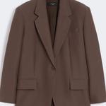 Пиджак Weekend Max Mara с одной пуговицей и спущенным плечом WEEKEND MaxMara, Chocolate - фото 6