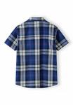 Рубашка Checked Short Sleeve MINOTI, темно-синяя - фото 2
