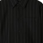 Рубашка Button Up Striped Cropped Shirt Burberry, черный - фото 7