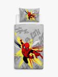 Двусторонний пододеяльник и наволочка Disney Marvel Spiderman, мульти, одиночный комплект - фото 2