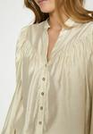 Блуза PEPPERCORN Button-down blouse, Whitecap Grey/Beige - фото 4