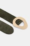 Ремень замшевый Answear.Lab, зеленый - фото 2