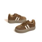 Низкие кеды для скейтбординга SNOWELF, черные с утолщенной подошвой - фото 8