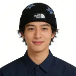 Нейлоновая шапка-бини унисекс The North Face, синий star - фото 5