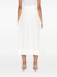 P.A.R.O.S.H. юбка миди со складками, белый - фото 4