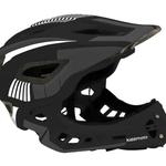 Полный шлем KIDDIMOTO, черно-белый - фото