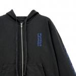 Утепленная худи на молнии Chrome Hearts, черный - фото 5