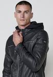 Куртка Koroshi Faux leather jacket, Black - фото 4