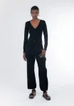 Кардиган basic line с v-образным вырезом Influencer, Black - фото 2