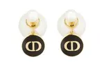 DIOR Серьги женские черные - фото 3