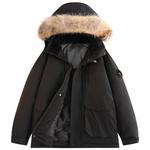 Jeep Унисекс пуховик, Khaki (Detachable Fur Collar) - фото 3