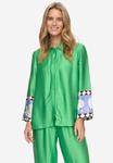 Блуза Nümph Button-down blouse, Vibrant Green/Green - фото