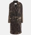 Пальто из выбеленного денима Miu Miu, Nero - фото