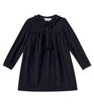 Платье Gea из крепа с оборками Bonpoint, Marine - фото