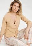Блуза Figl Button-down blouse, Beige - фото 4