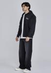 Толстовка SIKSILK Zip-up sweatshirt, Black - фото 5