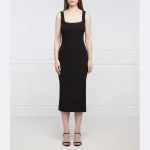 Платье-Студия с добавлением льна Superdry, черный - фото