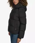 Женская стеганая куртка с капюшоном Puffer Levi's, черный - фото 4