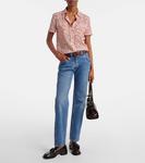 Прямые джинсы с низкой посадкой Prada, Blue - фото 2