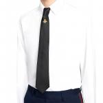 GUCCI Шёлковый галстук с вышивкой пчелы, Black - фото 9