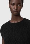 Топ AllSaints SIRIUS CABLE TANK, Black - фото 4