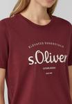 Футболка s.Oliver MIT LOGO UND SCHMUCKSTEINEN, Bordeaux - фото 3