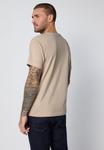 Футболка Street One MEN MIT FRONTPRINT, Beige - фото 3