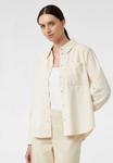 Блуза comma Button-down blouse, Beige - фото