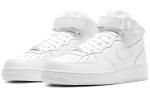 Кроссовки Nike Air Force 1 Skateboard Shoes Men Mid-Top White Blue - фото 3