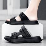 NMR Пляжные шлепанцы мужские черно-коричневые - фото 5