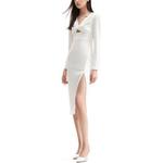 Self-portrait Автопортрет Длинное платье с рукавами Pure White - фото 6