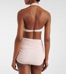 Бикини топ с рюшами Norma Kamali, Baby Pink - фото 3