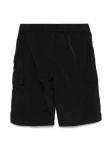 C.P. Company Kids шорты с декором Lens, черный - фото 2