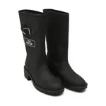 Байкерские ботинки с добавлением кожи. Actitude_Twinset, черный - фото 2