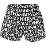 Логотипные плавательные шорты со шнурком VERSACE, черный - фото 2