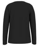 Лонгслив детский Guess с фирменным принтом, черный - фото 2