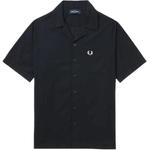 Хлопковая рубашка FRED PERRY, синий - фото