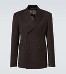 Жакет из габардина из чистой шерсти Prada, Ebano - фото