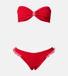 Бикини бандо Jean Hunza G, Red/Red - фото