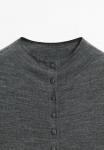 Кардиган Massimo Dutti MOCK TURTLENECK WITH COVERED BUTTONS, Grey - фото 9