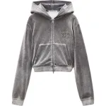 Худи с декором Alexander Wang, серый - фото 5